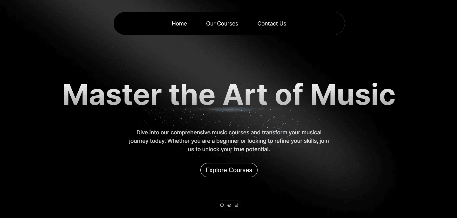 Music Academy Landing Page